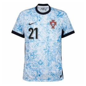Portugal Diogo J. 21 Udebane EM 2024 - Fodboldtrøjer (S/S)